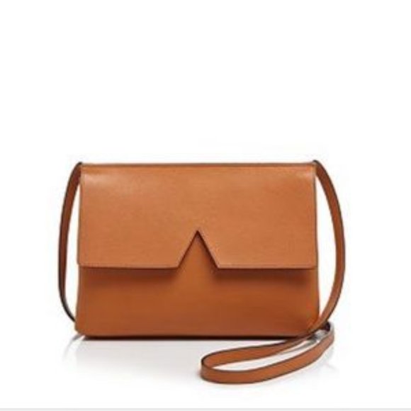 Vince Handbags - Vince Signature Baby Crossbody Brown Leather Purse